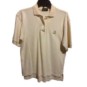 Masters Collection Logo Women's Small Pale Yellow Golf Polo